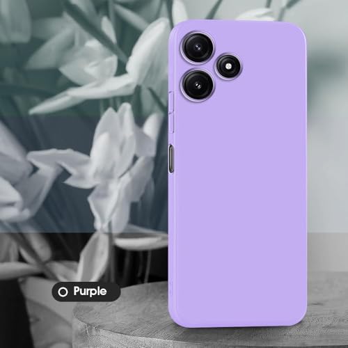 Image of Back Cover for Mi Redmi 12 5G / Poco M6 Plus 5G | Full Camera Protection | Premium Liquid Silicon Case | Flexible Bumper Case for Mi Redmi 12 5G / Poco M6 Plus 5G / M6 Pro 5G (Purple)