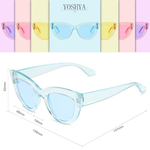 Image of Retro Vintage Narrow Cat Eye Sunglasses for Women Clout Goggles Plastic Frame
