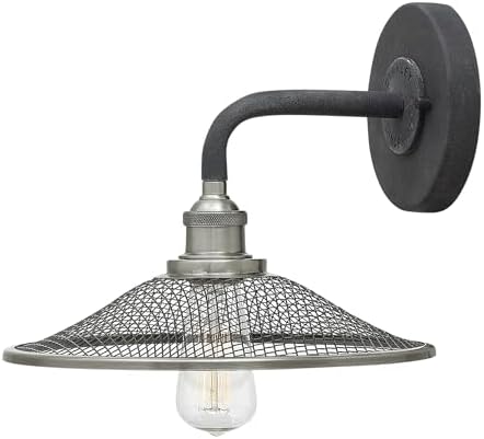 Hinkley Rigby One Light Wall Sconce, Aged Zinc