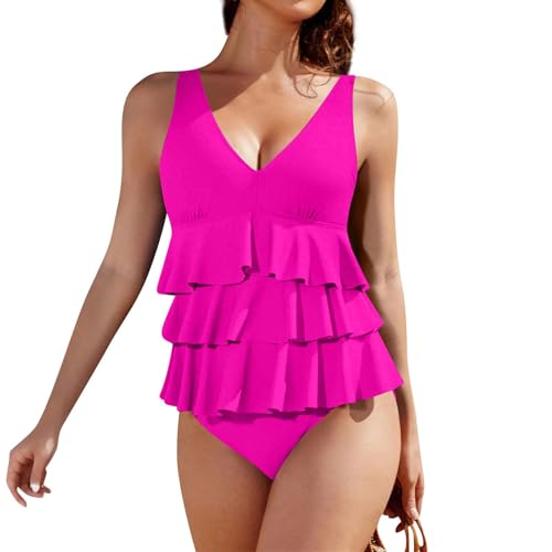 Traje de baño para mujer deportivo y ajustado con escote acolchado de natación