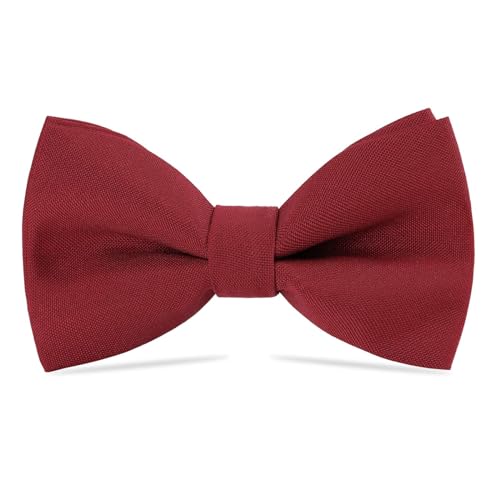 Image of WELROG Classic Pre-Tied Bow Tie for Children & Adults Solid Color Adjustable Bowtie