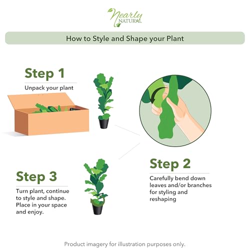 Nearly Natural 42” Spathiphyllum Artificial (Real Touch) Silk Plants Green - Image 6