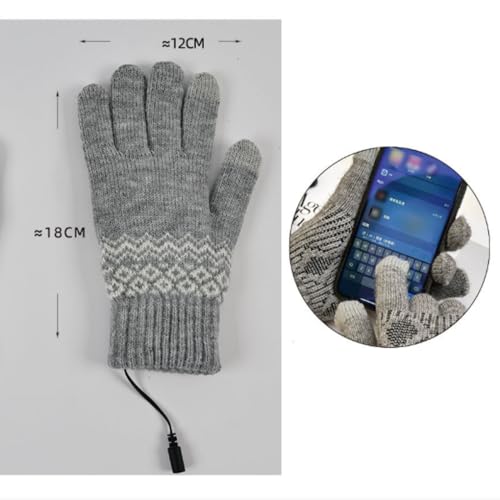 Guantes calefactables USB para ciclismo exterior en tejido suave térmico 5