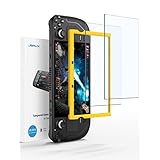 JSAUX スクリーンプロテクター【2枚セット】スチームデッキ対応Ultra HD ガラスプロテクター 硬度9H ガイドフレーム付き キズ防止強化ガラス スチームデッキ対応 ツールキット付き