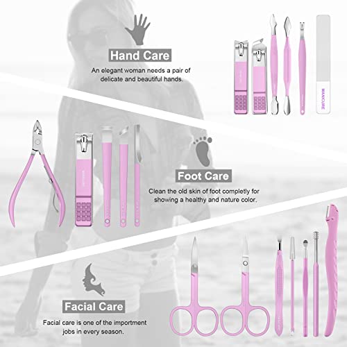 Manicure Set Professional Pedicure Kit Nail Clippers Kit, 18 Pcs Nail Care Tools - Image 3