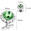 AMITER Mulit-Colors Crystal Cuff Links and Studs Set for Mens Tuxedo Shirt Wedding Accessories #4