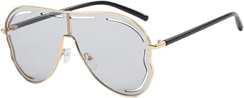 Shiratori Classic Retro oversized wrap-around frog eye sunglasses with UV protection