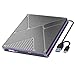 SUMMITDRAGON Lettore portatile di masterizzazione di dischi USB Tipo C Interfacce Lettura Unità sottile di formato multiplo Compatibilità Disco metallico immagine