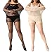 Produktbild MANZI Damen Strumpfhose 2 or 4 Paar Plus Größen XL-4XL(44-62), 1 Paar Beige,1 Paar Schwarz(20 Den), 20 Denier XL