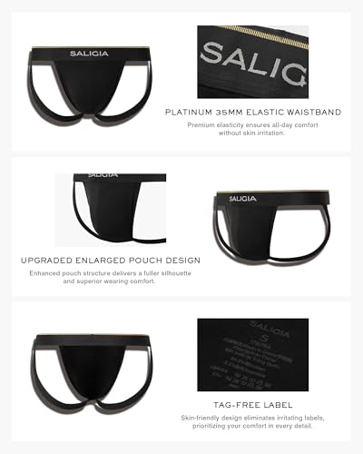 SALIGIA Mens Underwear Jockstraps for Men Pack of 4 Cotton Underwear for Men4