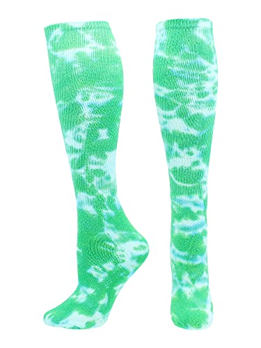 Image of Tie Dye Multisport Tube Socks Soccer Softball Volleyball for Girls Boys Women and Men Youth and Adult