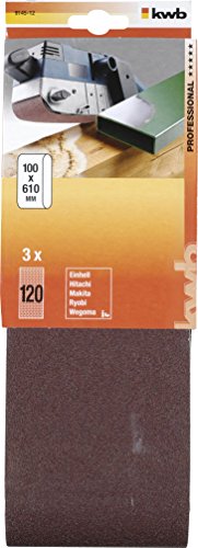 kwb Abrasive Belts 100X610 Mm Made Of High-Grade Aluminium Oxide With Grit Size 120 - Image 2
