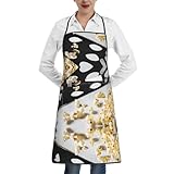 LOKLNEYK Cinema Movie Clapboard And Popcorn Apron,Printed Apron, Chef Pron,Home Cooking Apron