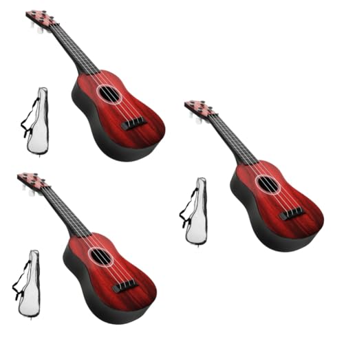 Vaguelly 3セット子供用 弦ウクレレ楽器おもちゃ 音楽学習にな早期教育ツー