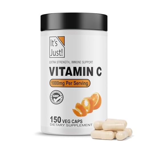 It's Just! - Vitamin C, Ascorbic Acid, Bulk Powder, Veggie Capsules (150ct Veggie Capsules)