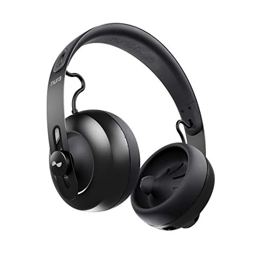 nuraphone - Casque audio sans fil Bluetooth avec oreillettes. Crée un son personnalisé pour vous. 20 heures d'autonomie.