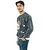 Bioworld Five Nights At Freddy's Distressed Freddy Face In Shadows Adult UNisex Mineral Washed Crew Neck Long Sleeve Sweatshirt-XX-Large #2