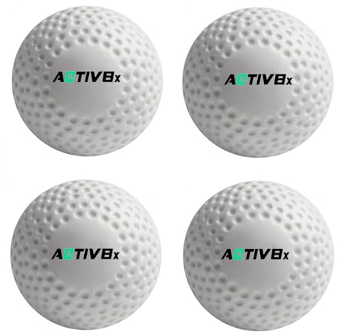 Image of ImTheBest Solid Plastic Field Hockey, Cricket, Golf Training Practice Ball (White, Standard Size)