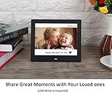 Véfaîî 20 Alarms Digital Clock 8 INCH Large with 1280 * 800P HD, Auto DST, Custom Reminders, 6...