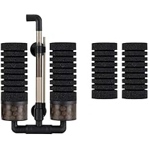 hygger Aquarium Double Sponge Filter for Fresh Water and Salt-Water Fish Tank M