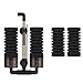 Hygger Aquarium Double Sponge Filter, Comes with 2 Spare Sponges, 1 Bag of Bio Ceramic Media Balls, Quiet Submersible Foam Filter for Fresh Water and Salt-Water Fish Tank (M)