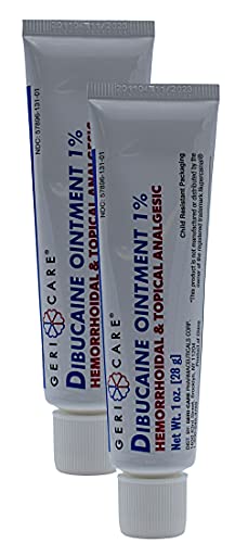 Gericare Dibucaine Hemorroid Ointment 1% | Hemorroidal & Topical Analgesic, 1Oz (2 Pack) #TOP1