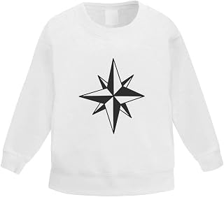 Azeeda 'Compass Rose' Kid's Sweatshirt/Jumper (3-4 Years) (KW00041647)