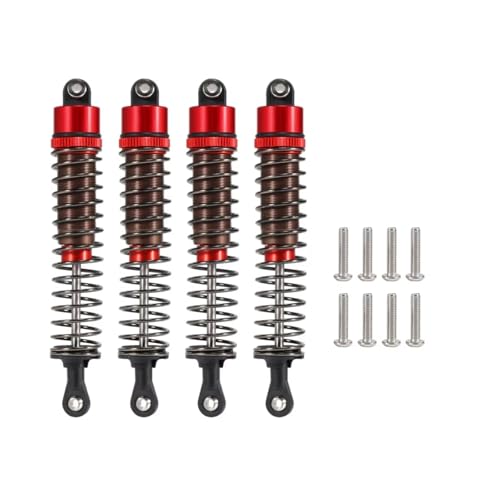 Amortisseur RC 100mm en aluminium rouge pour Truggy et Buggy 1/10