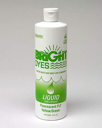 Dye Tracer Liquid, Yellow/Green, 1 Pint