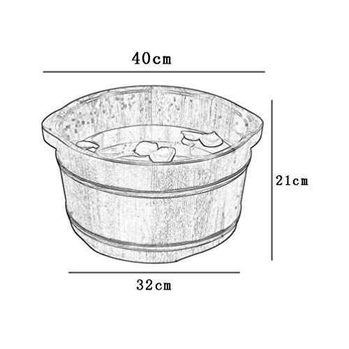 Bañera de Madera para Pies Grande para Pedicura miniatura 5