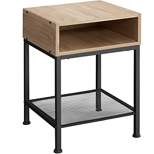 TecTake Mesilla de Noche Mesita para Dormitorio