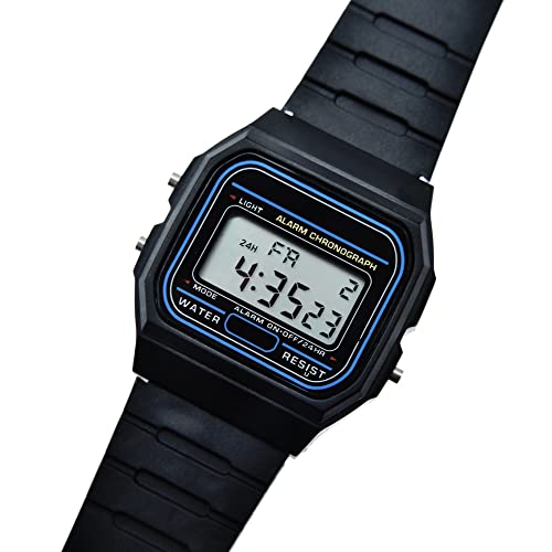 BDM-Reloj-Digital-Vintage-Elige-tu-Color-Favorito-Estilo-Retro-Anos-80-Unisex-Reloj-con-Alarma-Cronografo-y-Luz