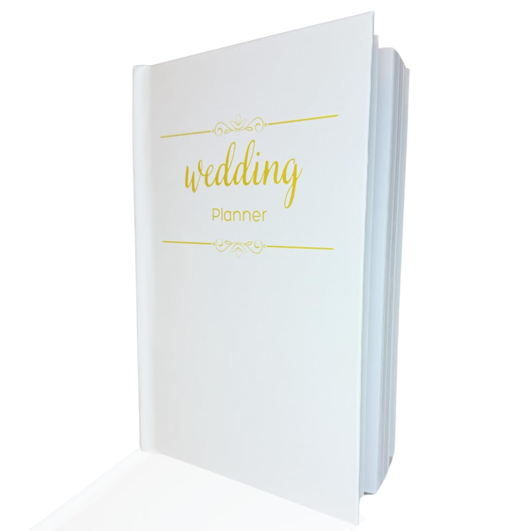 Expert Wedding Planner Book and Organiser for UK Brides, White, Case