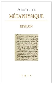 Paperback Aristote, Metaphysique Epsilon [French] Book