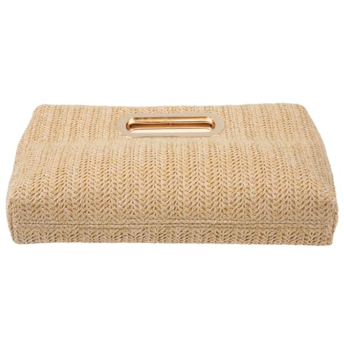 Image of Top Handle Straw Clutch