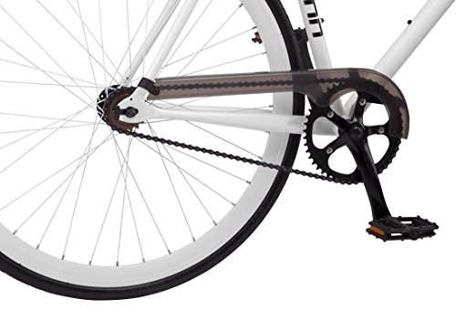 Schwinn Stites Single-Speed Fixie Bike, for Urban and City Riding, Silver
