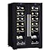 Wine Enthusiast 24-Bottle French Door Dual-Zone Compressor Wine Cooler - Freestanding Wine Refrigerator with Split Storage & 41-64°F Temperature, 2 Glass Pane Doors & Touchscreen LED Controls