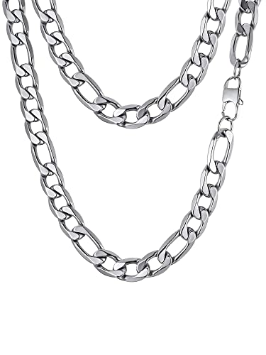 Collier Chaîne Figaro PROSTEEL en Acier Inoxydable Maillon 4mm