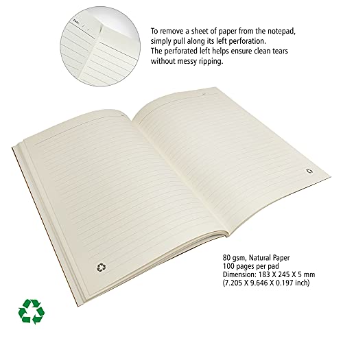 Image of IMAGINE PRODUCTS B5 Recycle Notepad /MEMOPAD /WRITTING PAD Combo Pack (Kraft, Pack of 10). 100 pages in Each