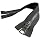 Zipper JN #8 Gunmetal Teeth Heavy Duty High End Shiny Non-Separating, Closed-End Zipper Long Pull (Automatic Lock) For Dress Bag Tape Color Black #580JN - Choose Your Length (Black #580JN, 18" Inches) image 5