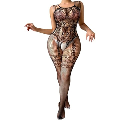 Elegant Women's Lace & Mesh Lingerie Mini Dress Cover