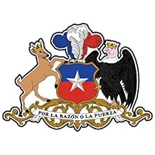 MAGNET Chilean Coat Of Arms Chile Flag Chl Cl Magnetic Vinyl Car Fridge Sticks to any Metal Surface 5"