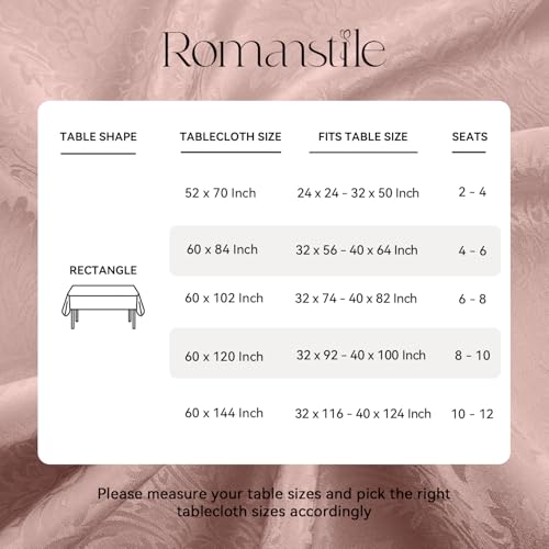 Nappe imperméable rose anti-tache nappe rectangulaire polyester 132x177 cm - 8