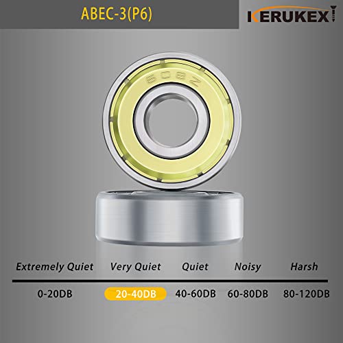20Pcs 608 Zz Skate Bearings 8Mmx22Mmx7Mm Made Of Chrome Steel With Dual Seals For Roller Skates Skateboards Scooters, 3D Print Filament, Fan Motors,Air Conditioner Deep Groove Ball Bearings #TOP7