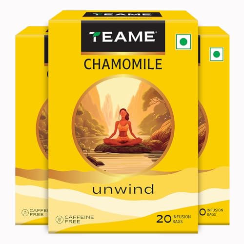 Image of TE-A-ME Chamomile Tea Bags | Chamomile 20 Tea Bags (Pack of 3) | Unwind & Calming Tea