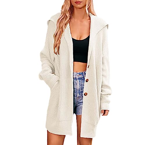 Vestes et manteaux longs pour femmes cardigan mi-long à poches style décontracté d'hiver