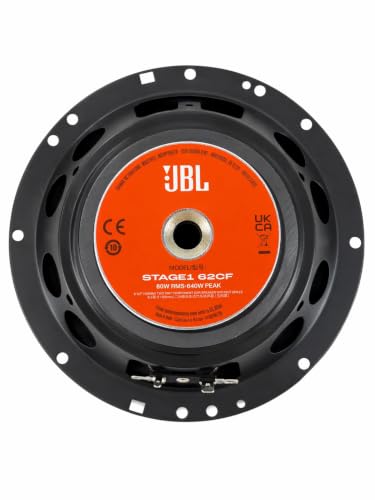 Image of JBL Stage1 GEN2 62CF Component Car Speaker, 165 mm (6.5 Inches): Harman Kardon Car HiFi with 80 W RMS and 640 W Max Component Car Boxes Set with 2 Woofers + 2 Tweeters