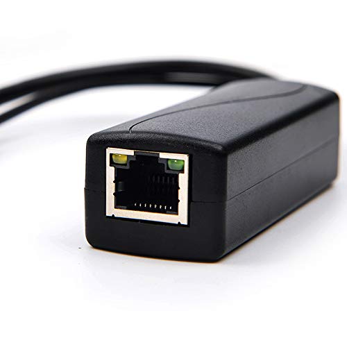 4-Pack Divisor PoE 5V, Adaptador 48V a 5V 2.4A con Conector Micro-USB, para Cámara IP, Tablets y Más, Negro miniatura 5