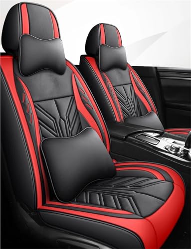 Housses de siège pour KIA EV6 en cuir PU rouge style universel de luxe