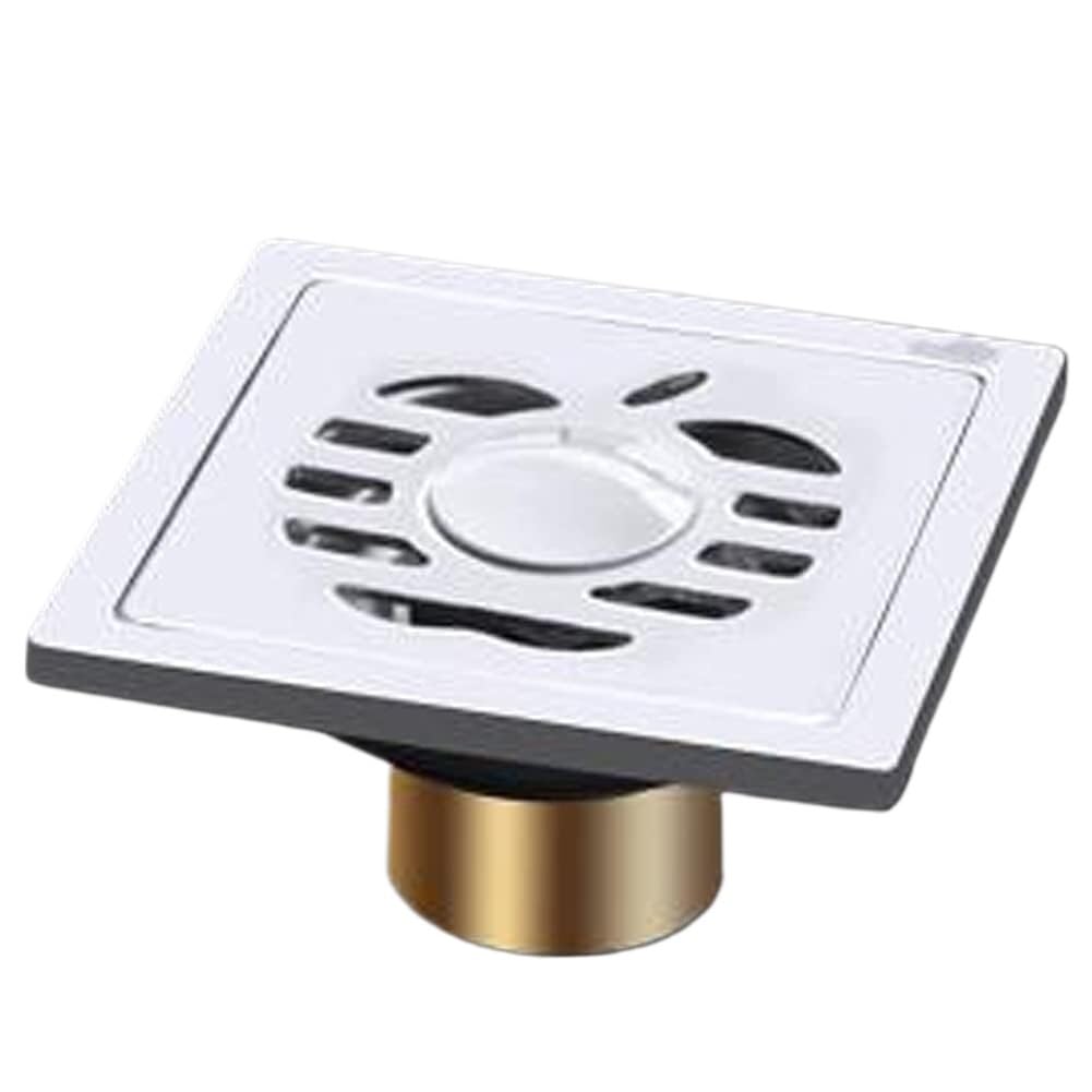 floor drain， 1pc Modern Stainless SteelTile Invisible Square Floor Drain Cover Hair Catcher Clean Strainer